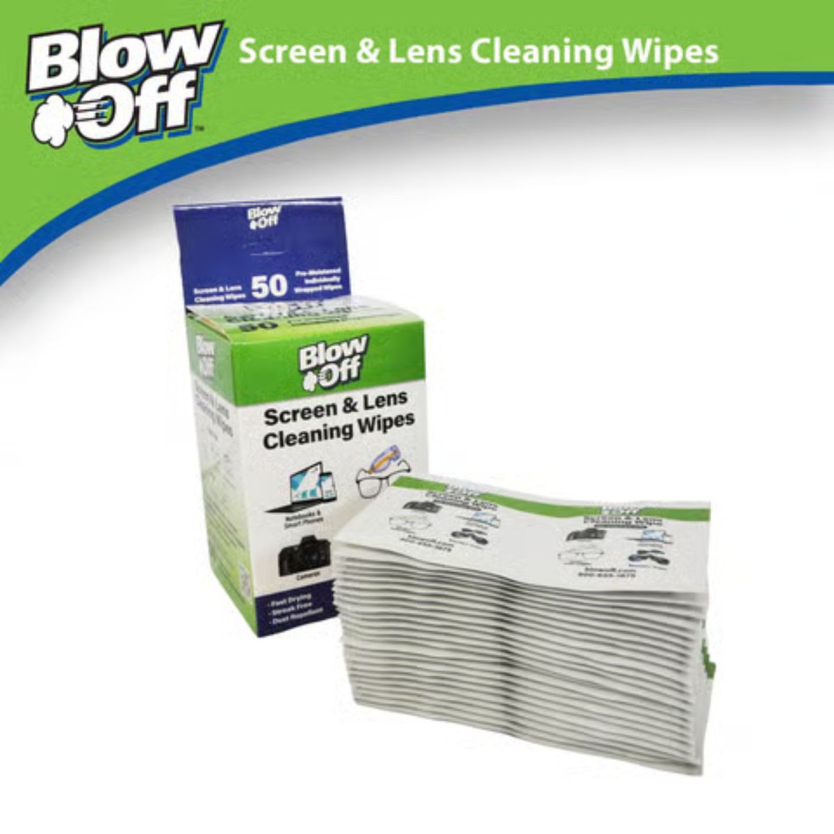 Blow Off Lens Cleaning Cloth 50 counts