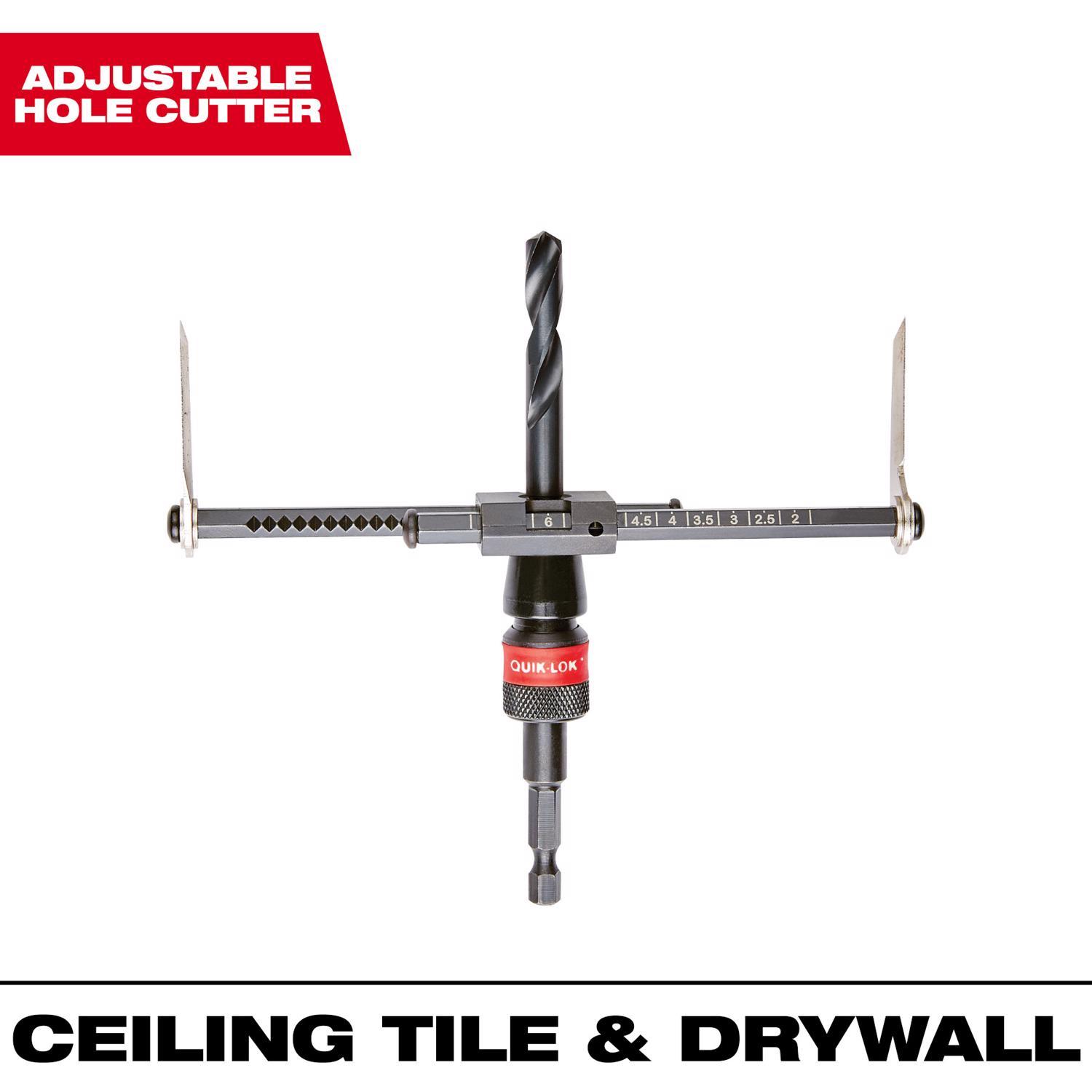Milwaukee 2 to 7 in. Bi-Metal Adjustable Hole Cutter 3 pc