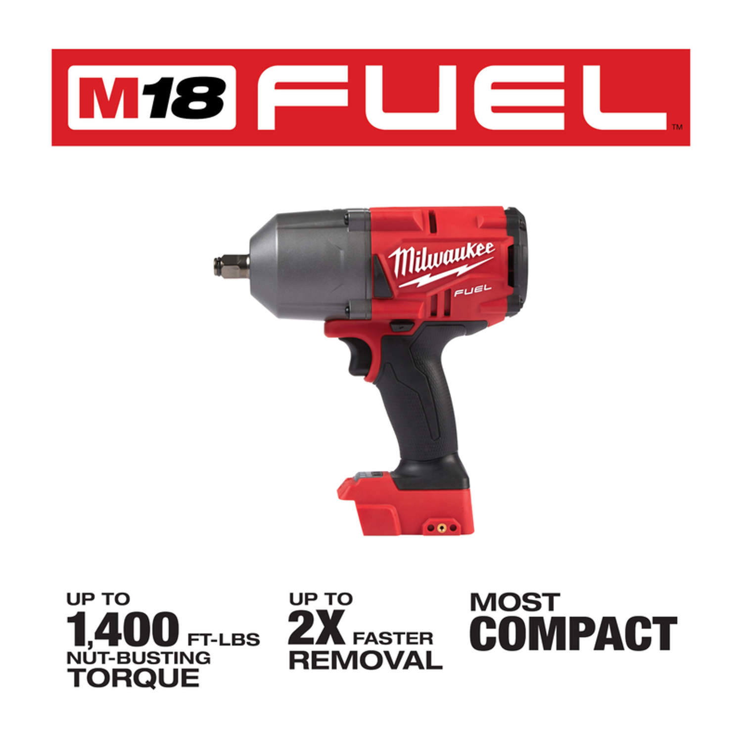 Milwaukee M18 FUEL 18 V 1/2 in. Cordless Brushless High Torque Impact Wrench Tool Only