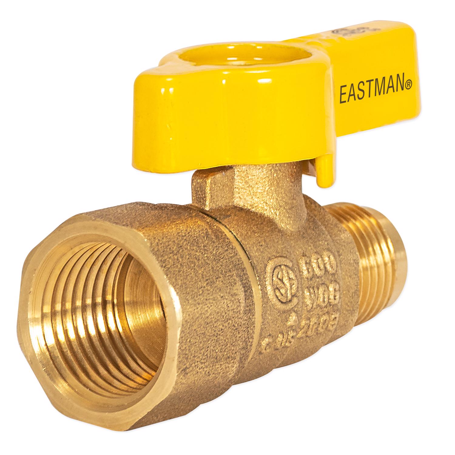 BrassCraft Magne Flo 3/8 in. Flare X 1/2 in. FIP Brass Gas Ball Valve