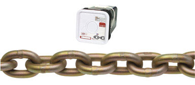 Campbell Chain Oval Link Transport Chain 50 ft. L x 5/16 in. Dia. Gold Carbon Steel