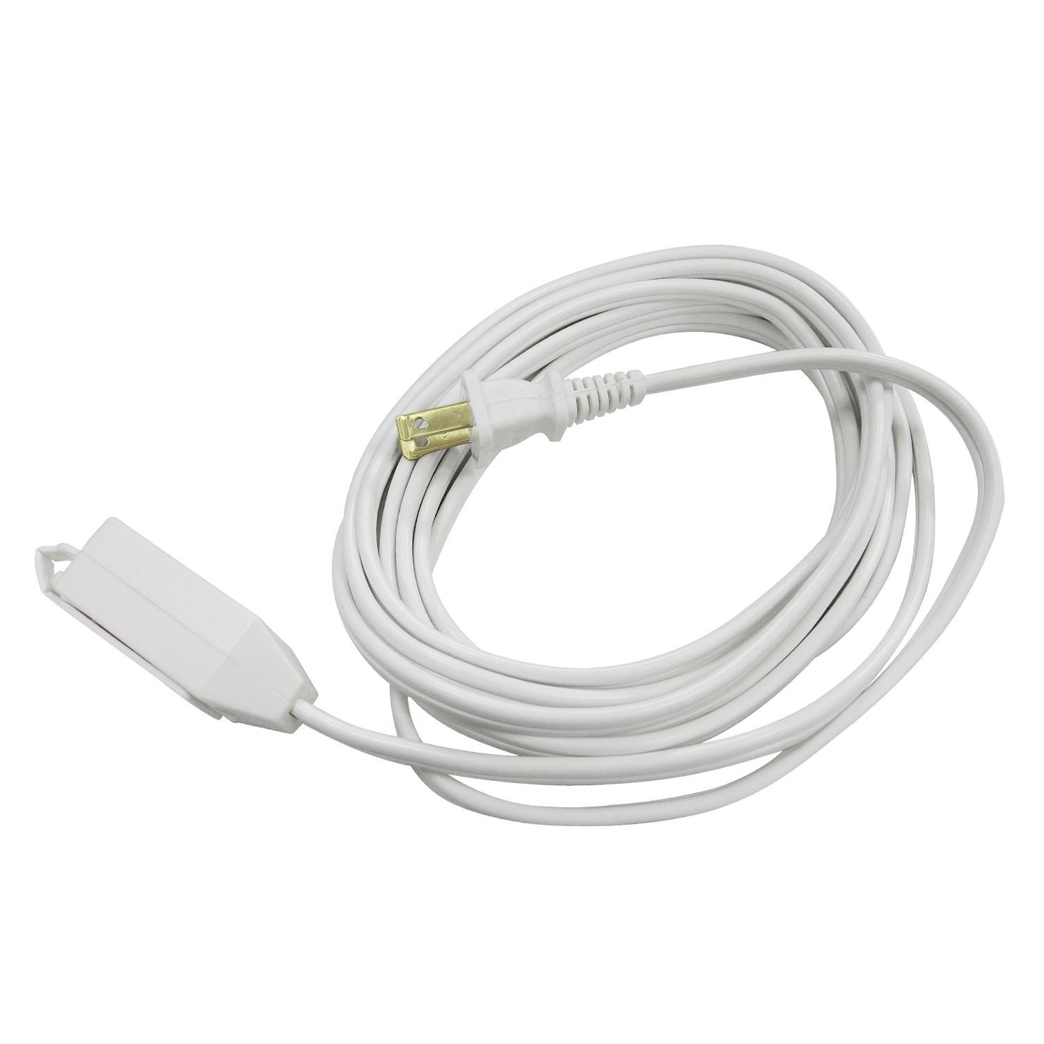 Ace Indoor 20 ft. L White Extension Cord 16/2 SPT-2