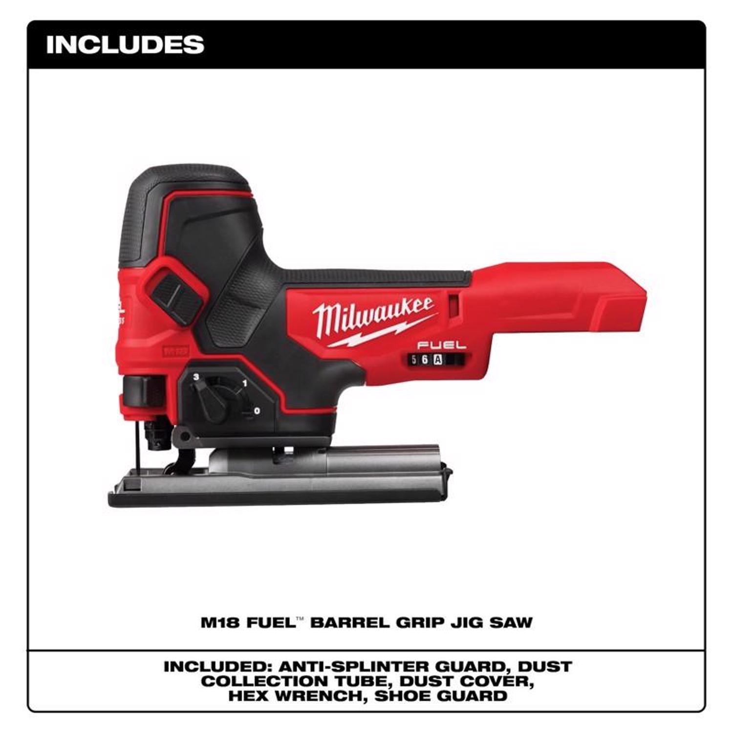 Milwaukee M18 FUEL Cordless Barrel Grip Jig Saw Tool Only