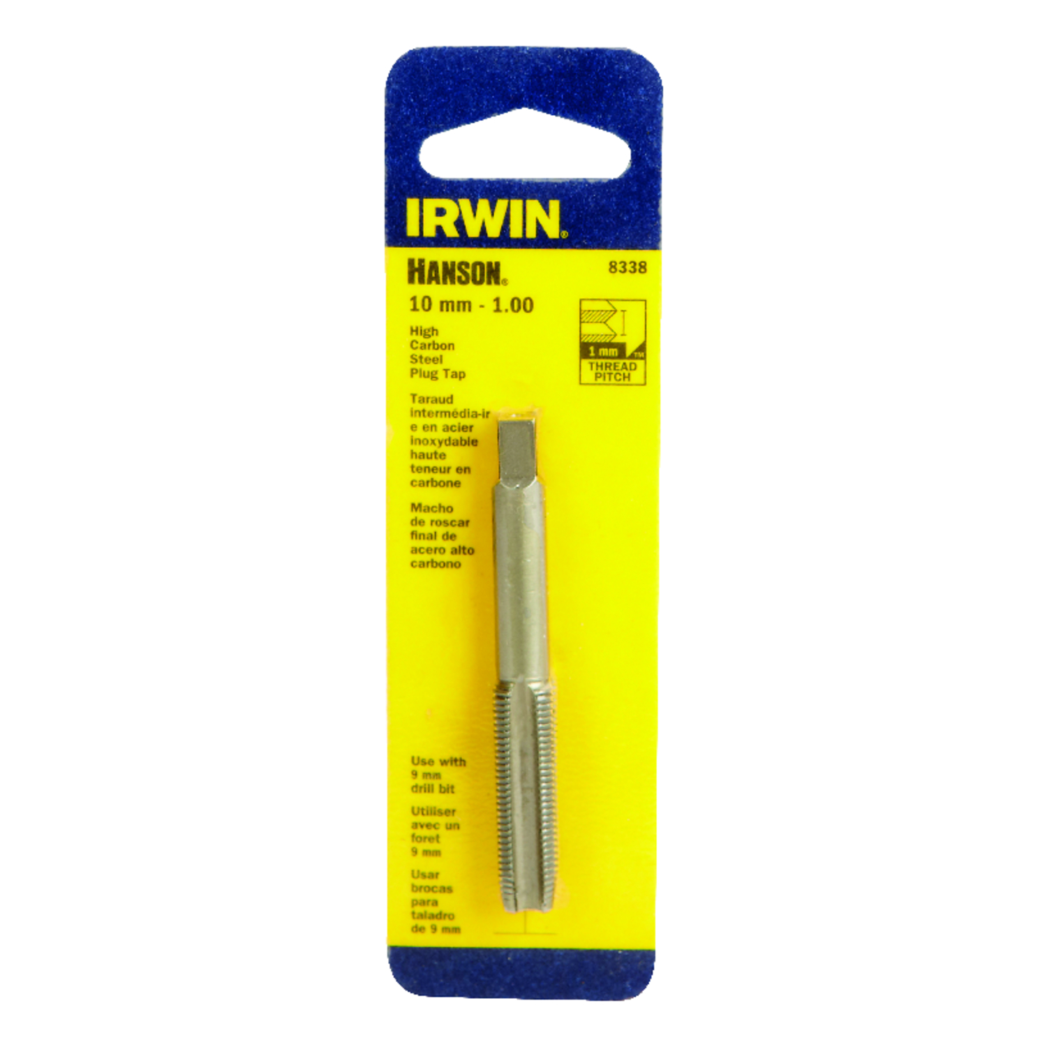 Irwin Hanson High Carbon Steel Metric Plug Tap 10 - 1.00 mm 1 pc