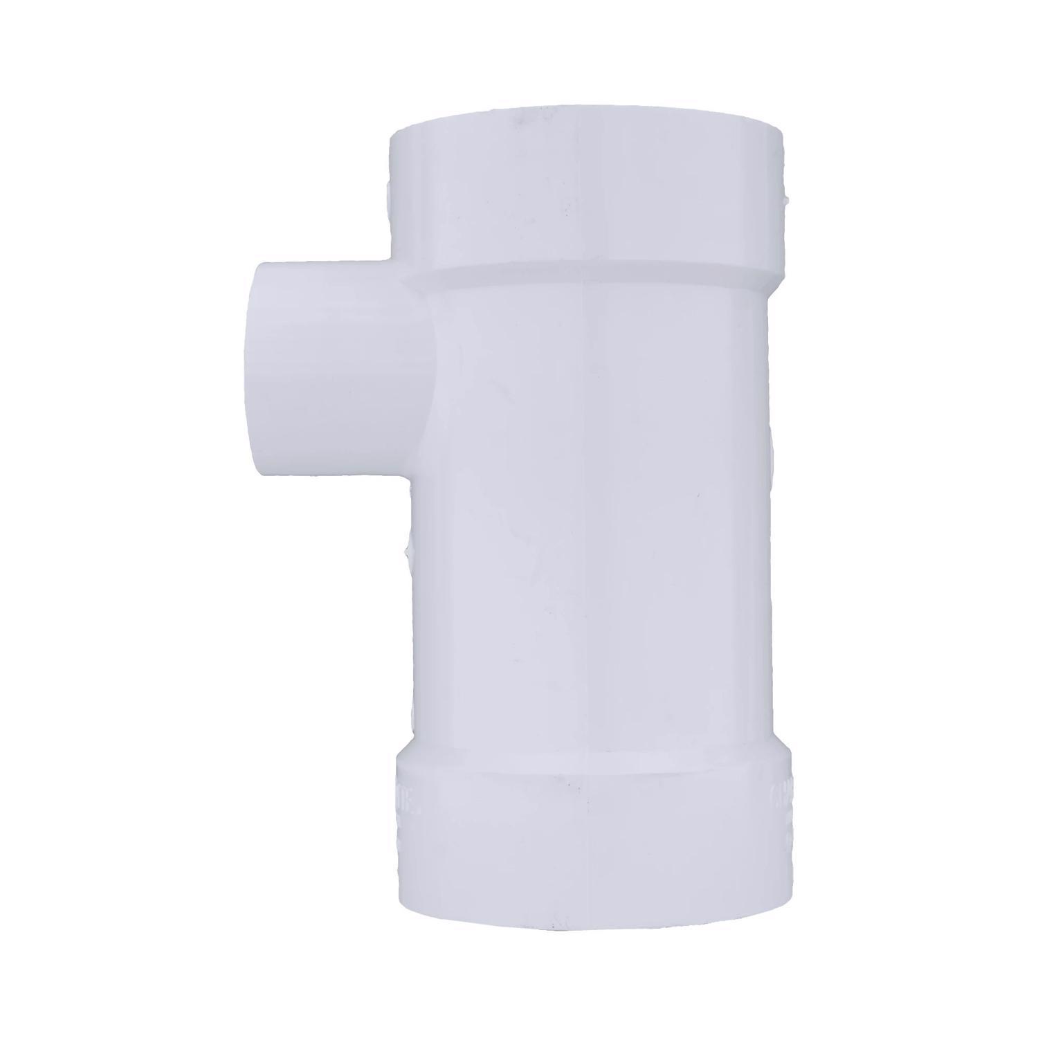 Charlotte Pipe Schedule 40 3 in. Hub X 3 in. D Hub PVC Sanitary Tee 1 pk