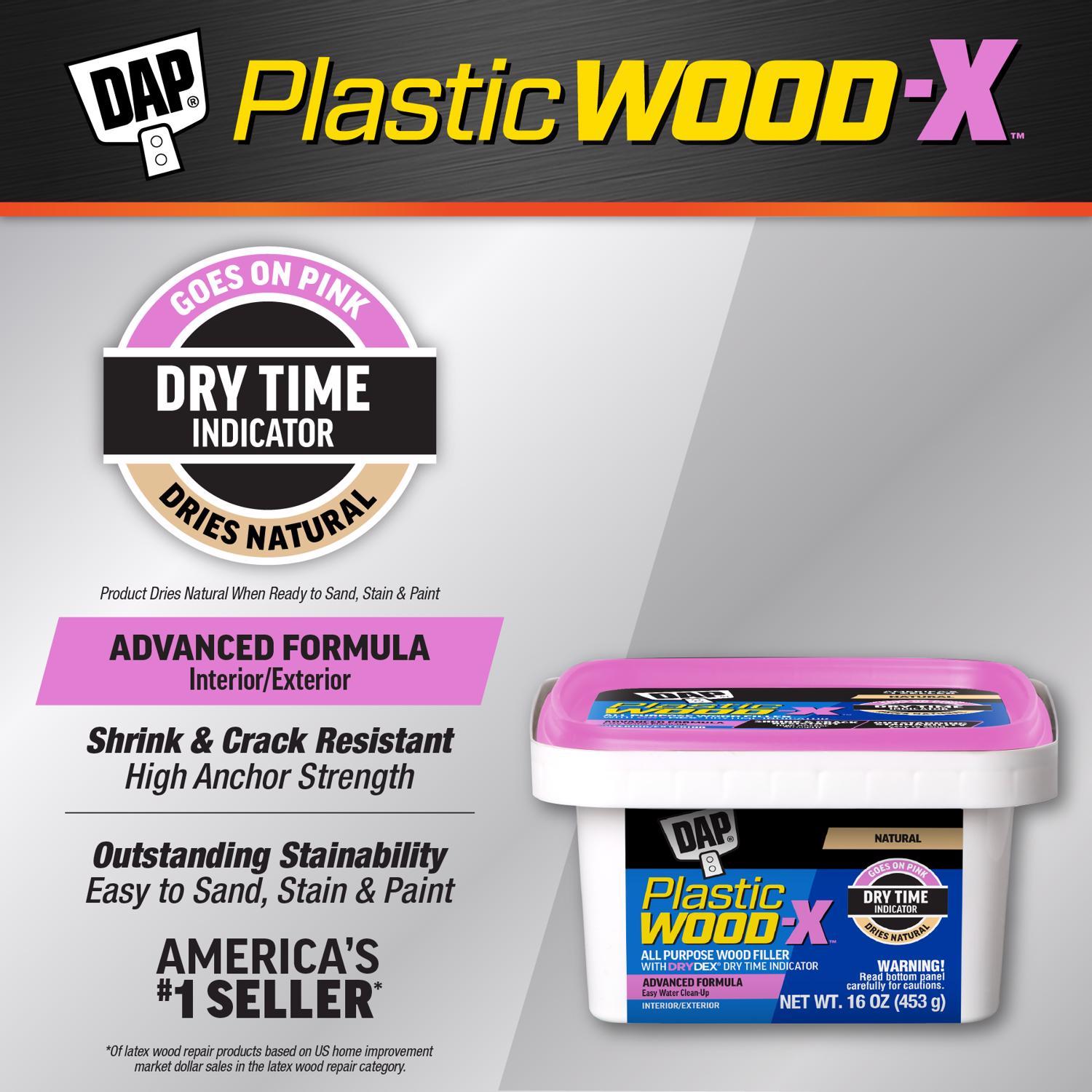 DAP Plastic Wood-X Natural Wood Filler 16 oz