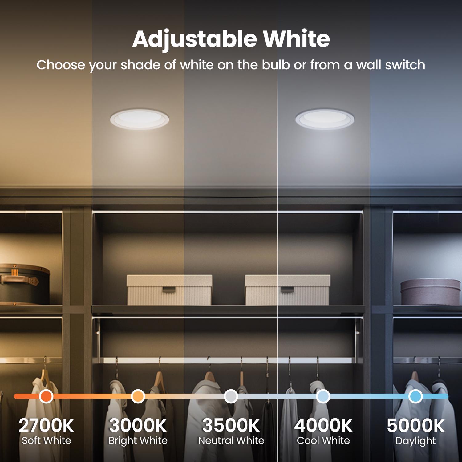 Feit Enhance PAR30 E26 (Medium) LED Bulb Adjustable White 75 Watt Equivalence 2 pk