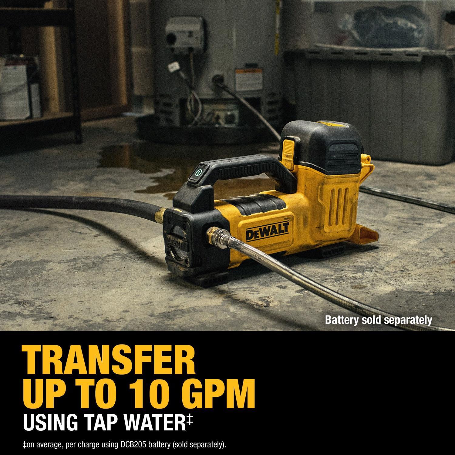DeWalt 20V MAX 270 gal Polycarbonate Automatic Battery Transfer Pump