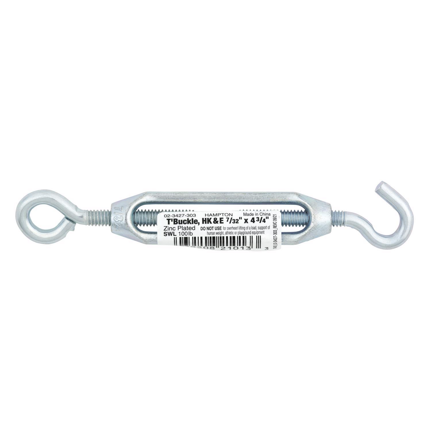 Hampton Zinc-Plated Aluminum/Steel Turnbuckle 120 lb