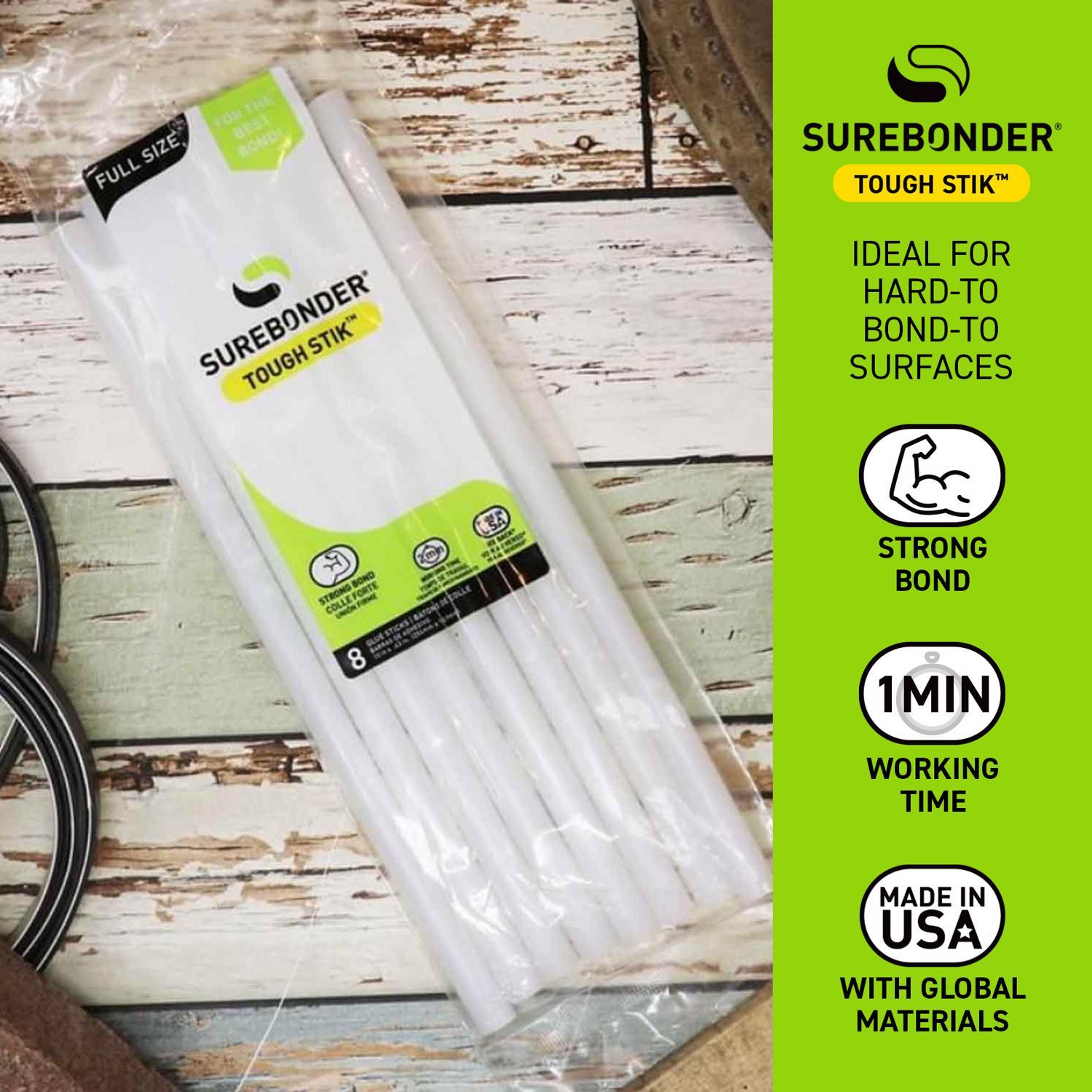 Surebonder.44 in. D X 10 in. L Hot Glue Sticks Clear 8 pk