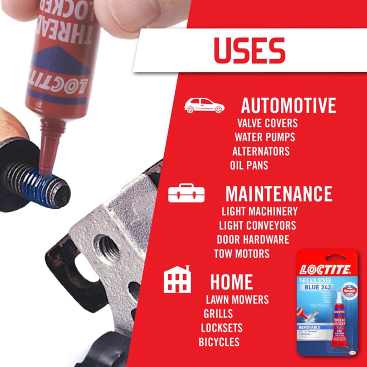 Loctite Medium Strength Threadlocker Liquid 0.2 oz