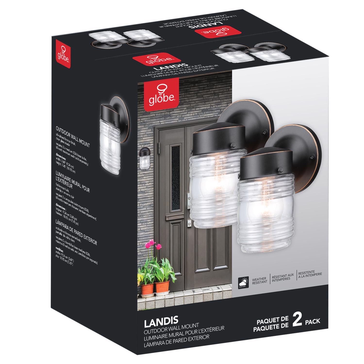 Globe Electric Landis 1-Light Oil Rubbed Bronze Wall Sconce