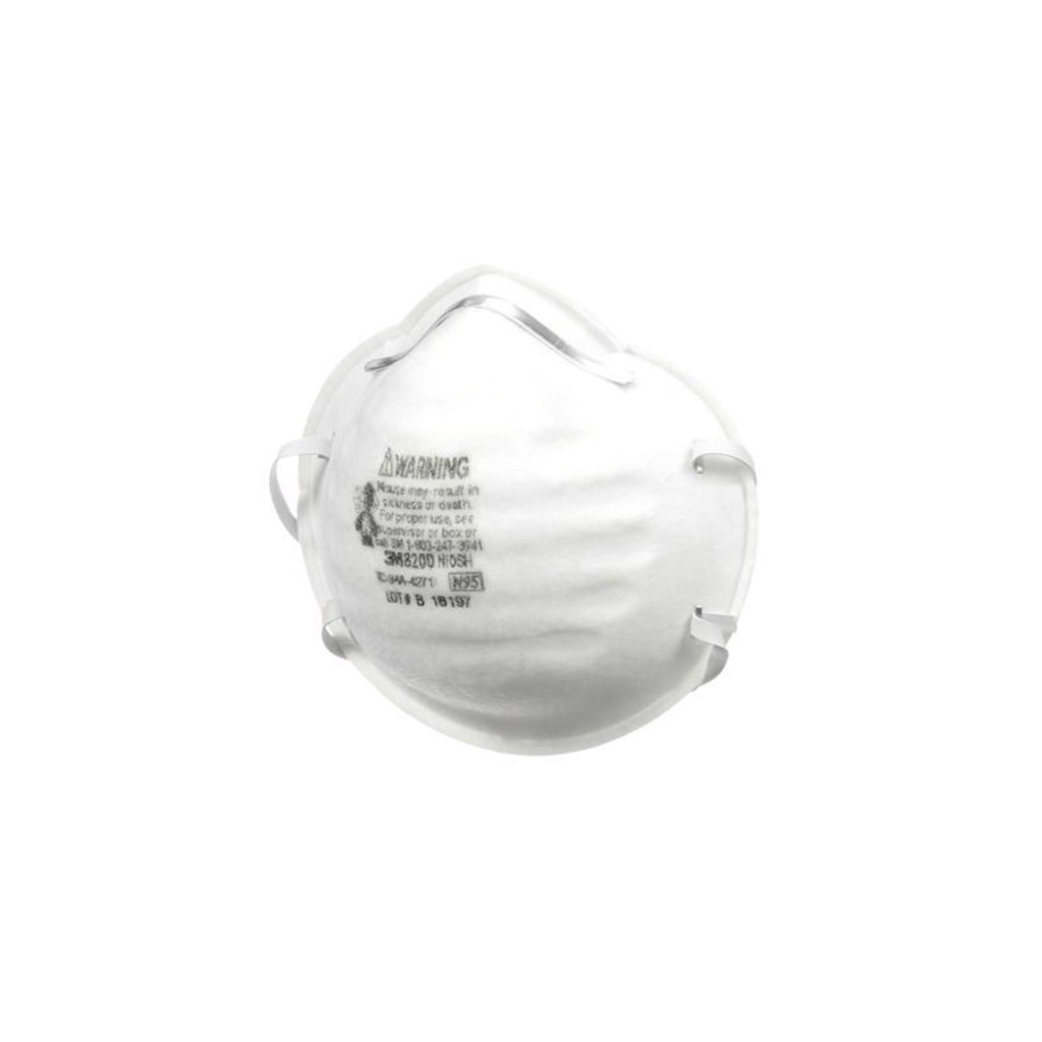3M N95 Sanding and Fiberglass Respirator White 2 pk