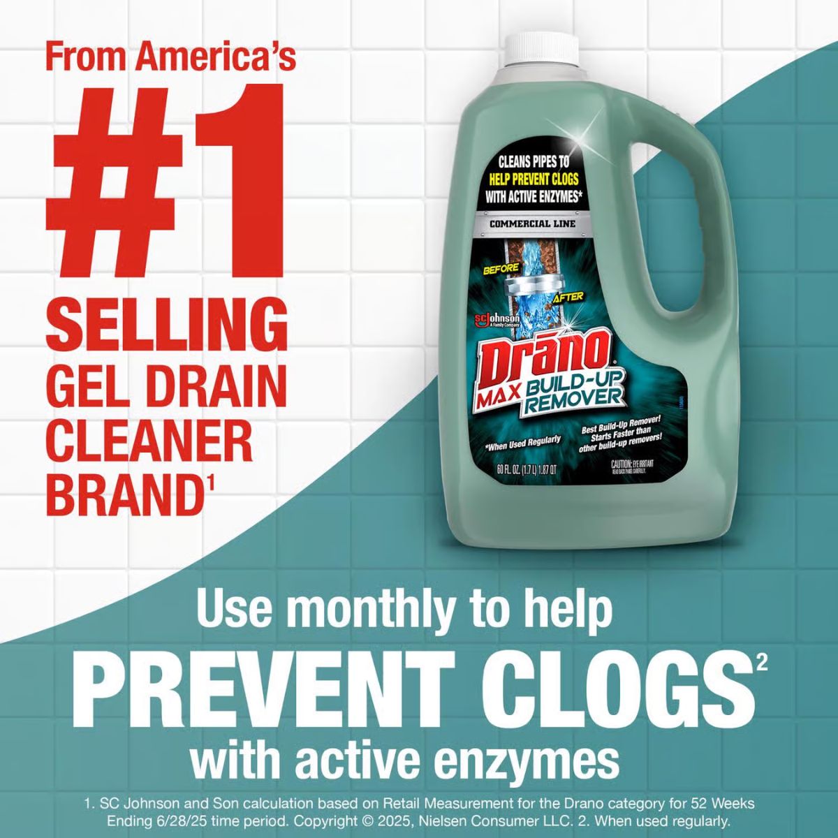 Drano Liquid Build-Up Remover 60 oz.