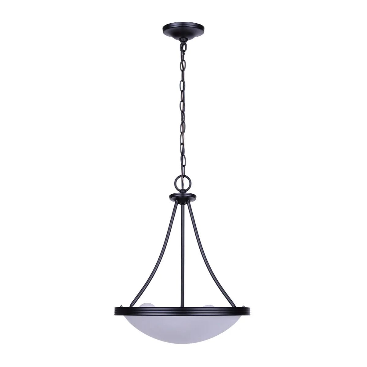 Canarm Chandelier Devon 3-light Matte Black