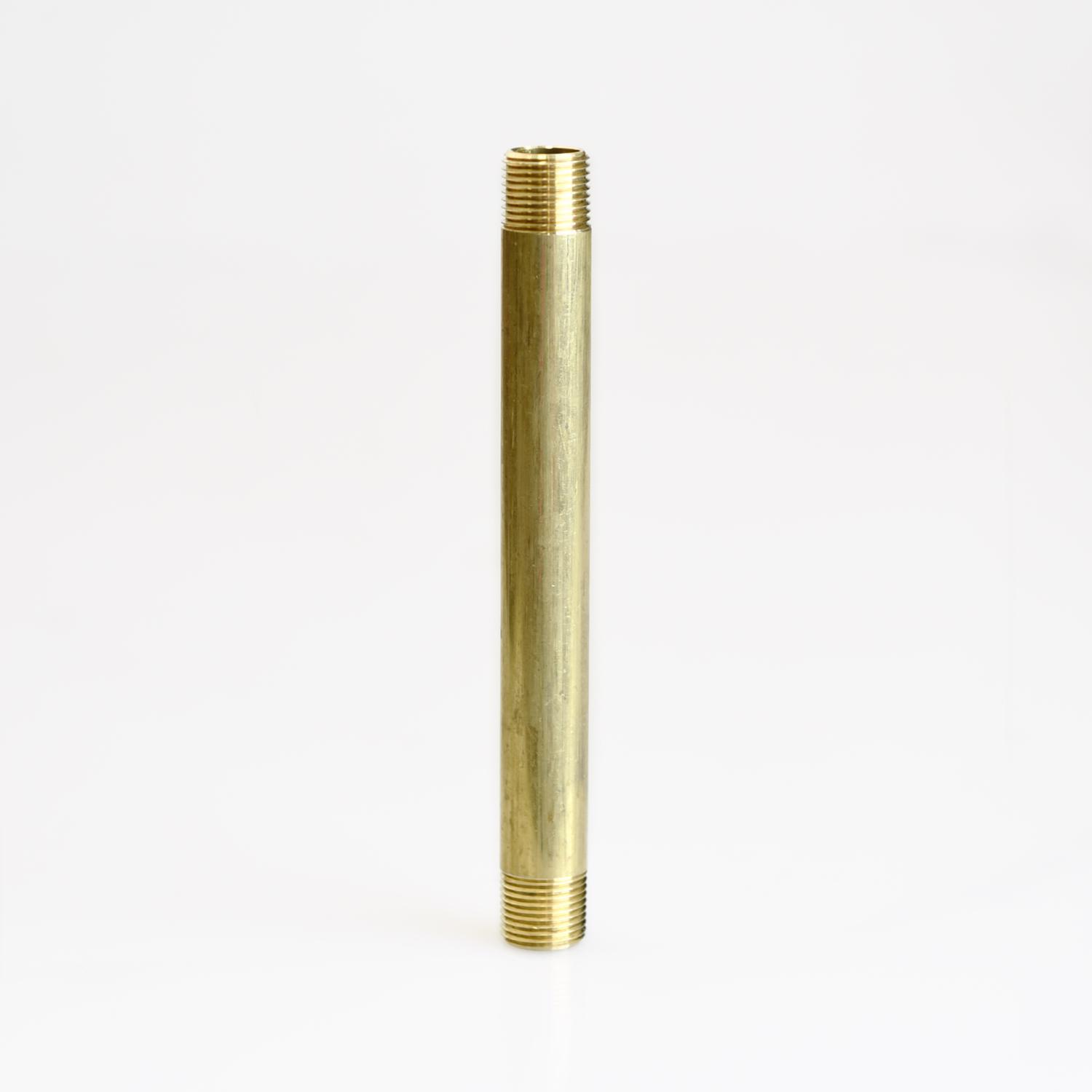 ATC 3/8 in. MPT 3/8 in. D MPT Yellow Brass Nipple 6 in. L