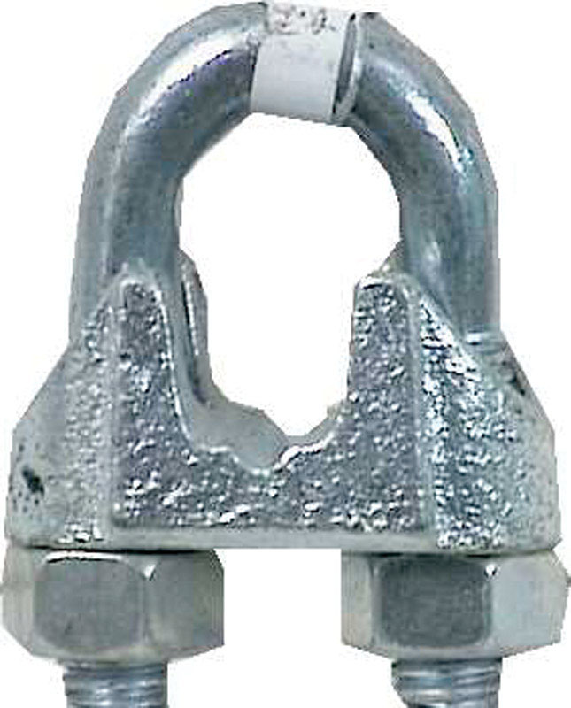 Campbell Electrogalvanized Malleable Iron Wire Rope Clip 2-1/2 in. L