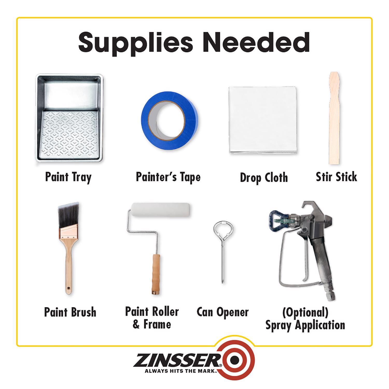 Zinsser Clear Flat/Matte Water-Based Acrylic Odor Killing Primer 1 gal