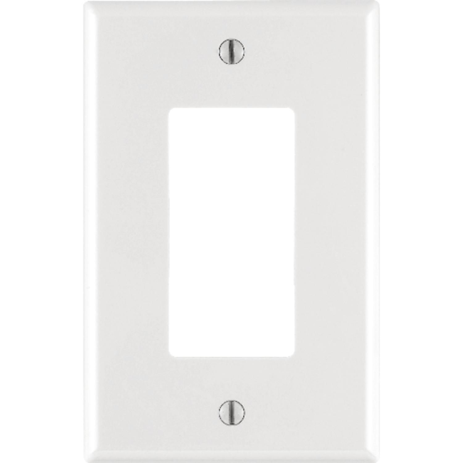 Leviton Decora White 1 gang Nylon Decorator Wall Plate 1 pk