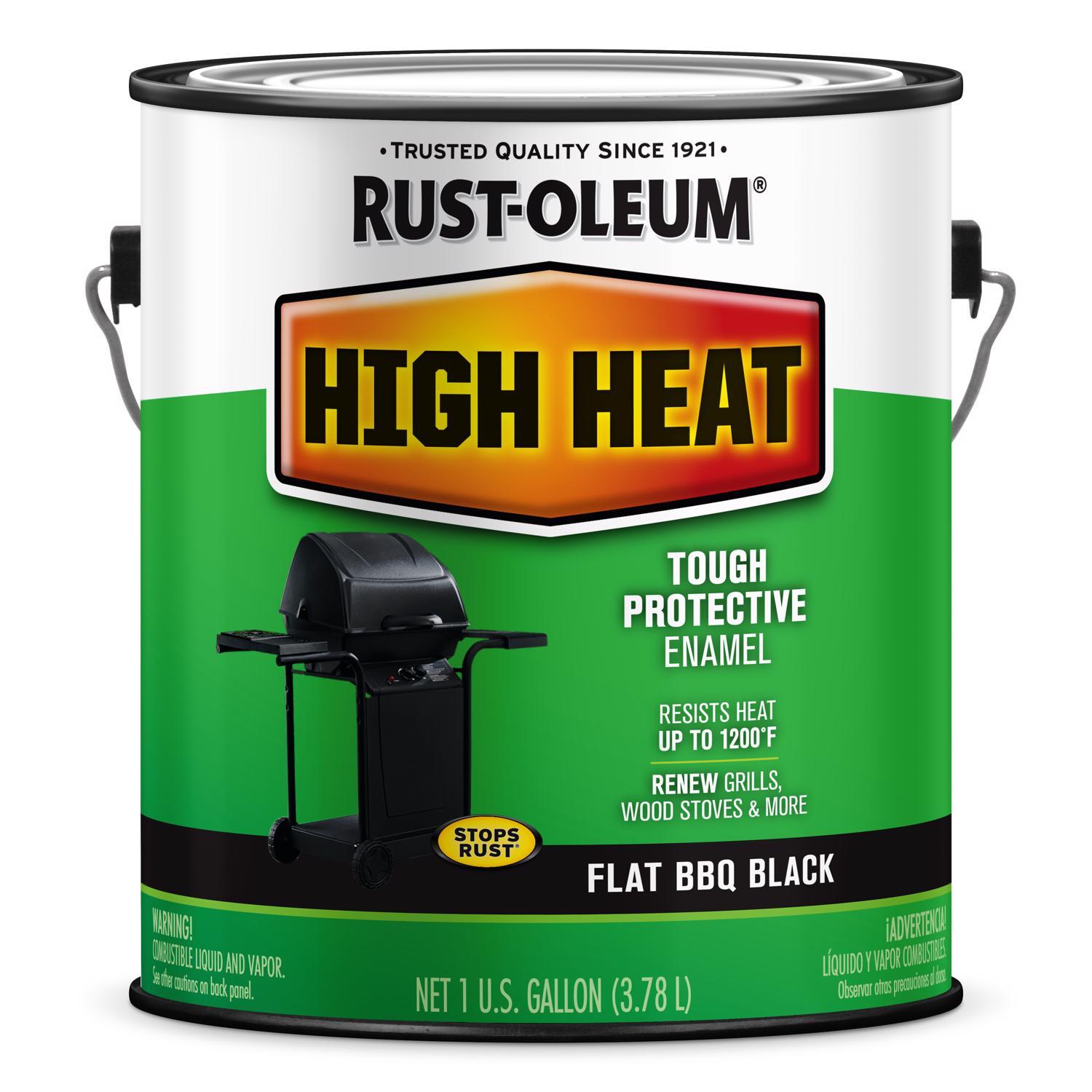 Rust-Oleum Specialty Flat BBQ Black Oil-Based High Heat Enamel 1 gal