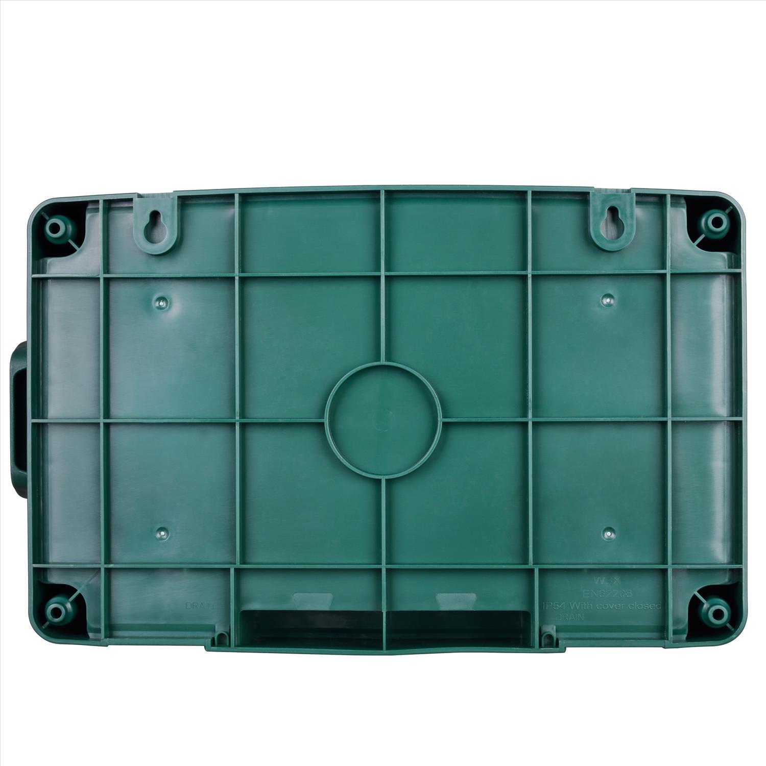 Masterplug New and Old Work Rectangle Plastic 4 gang Weatherproof Box