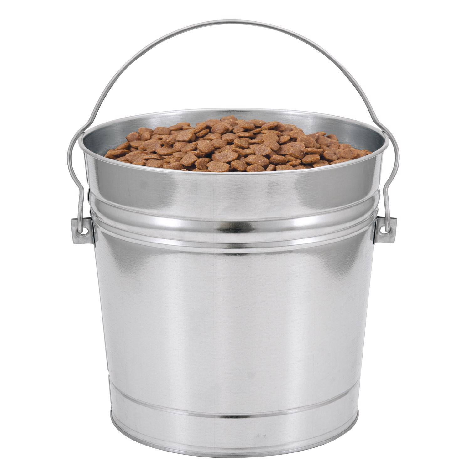 Behrens Gray Locking Lid Metal Pet Food Storage Container For All Pets