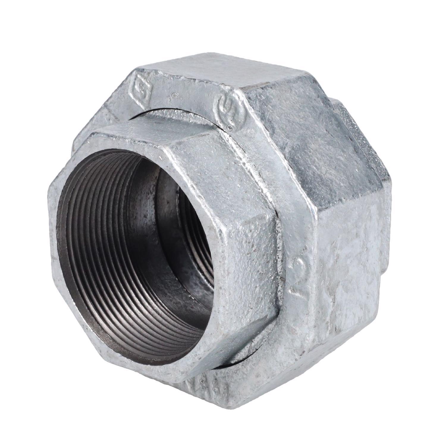 STZ Industries 2 in. FIP each X 2 in. D FIP Galvanized Malleable Iron Union
