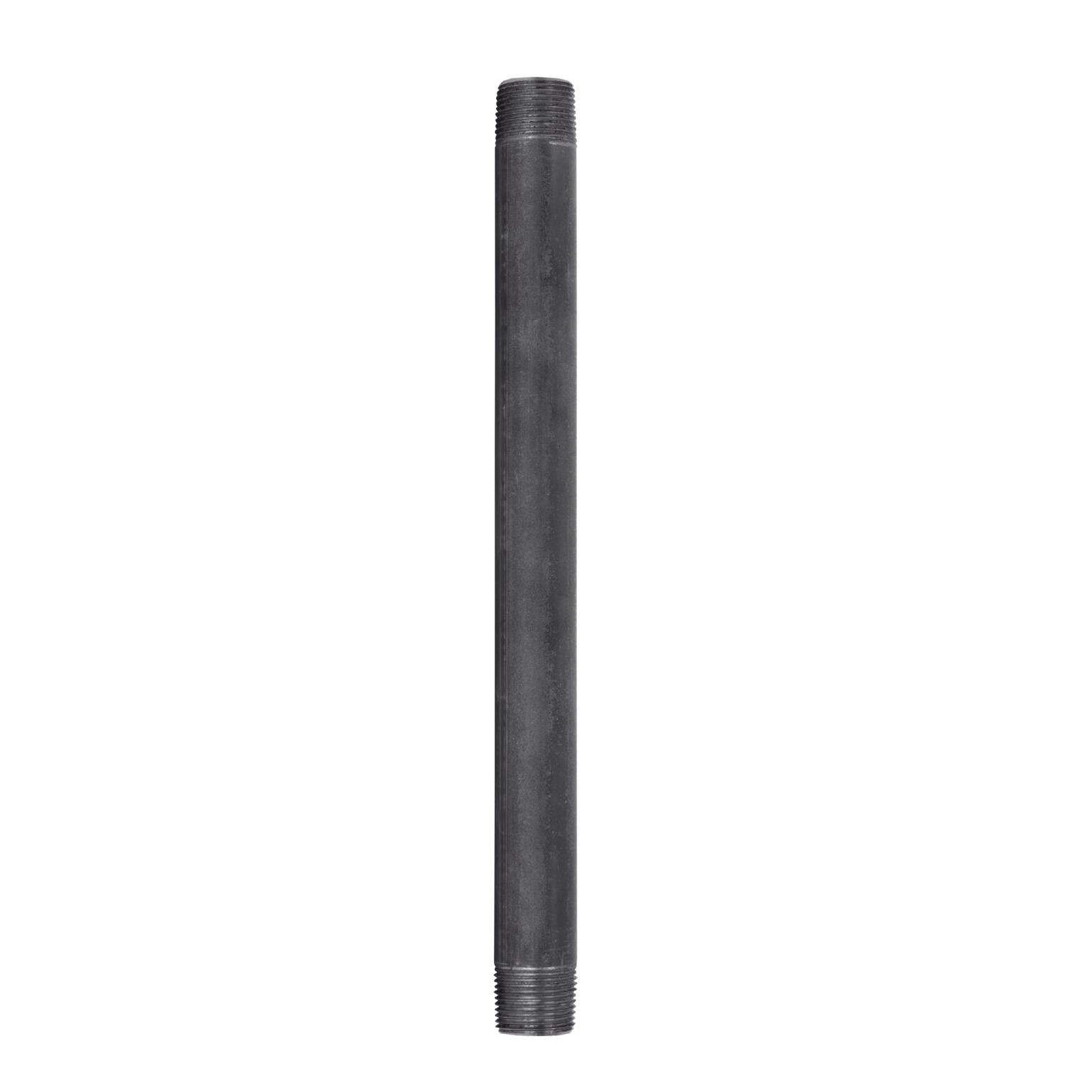 STZ Industries 3/4 in. MIP each X 3/4 in. D MIP Black Steel 12 in. L Nipple