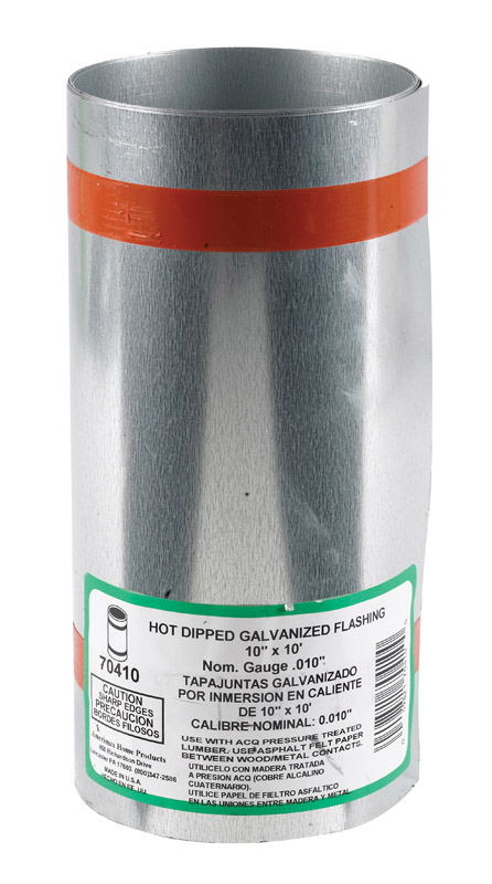 Amerimax Galvanized Steel Flashing Silver 10in. H x 10in. L x 10in. W Roof Flashing
