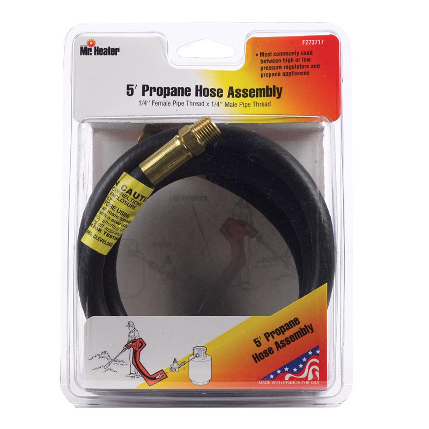 Mr. Heater 1/4 in. D X 1/4 in. D X 5 ft. L Brass/Plastic FPT x MPT Hose Assembly