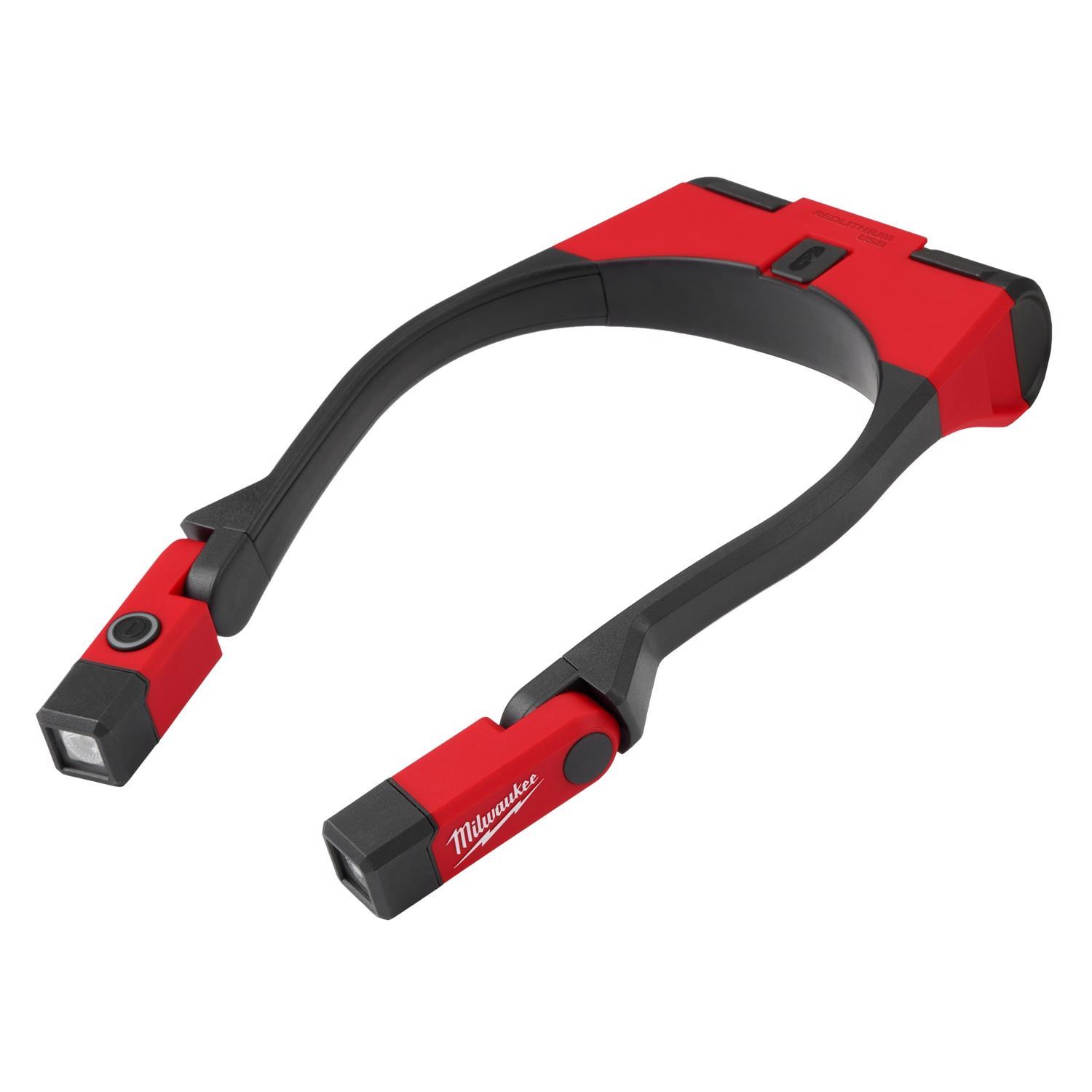Milwaukee 400 lm Black/Red LED Rechargeable Neck Light