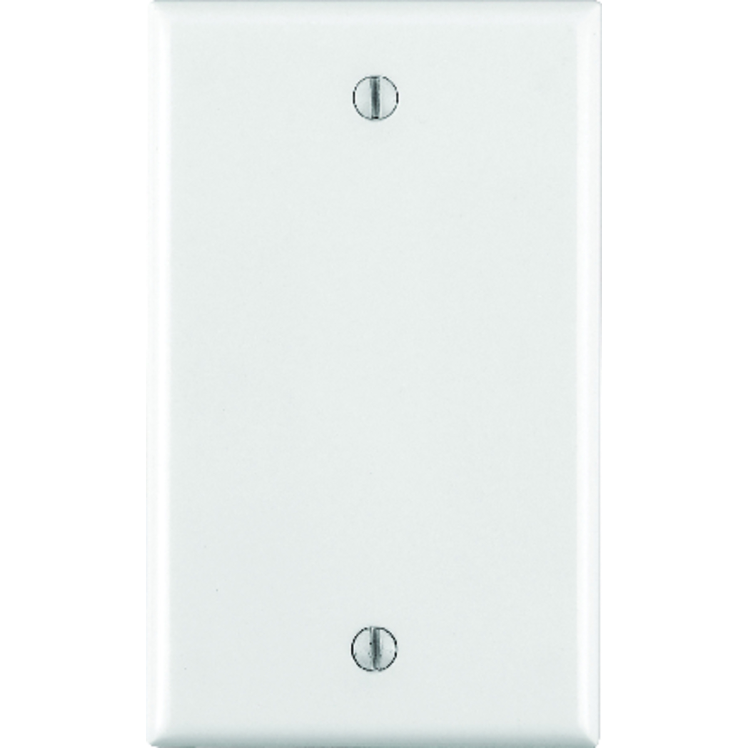 Leviton White 1 gang Thermoset Plastic Blank Wall Plate 1 pk