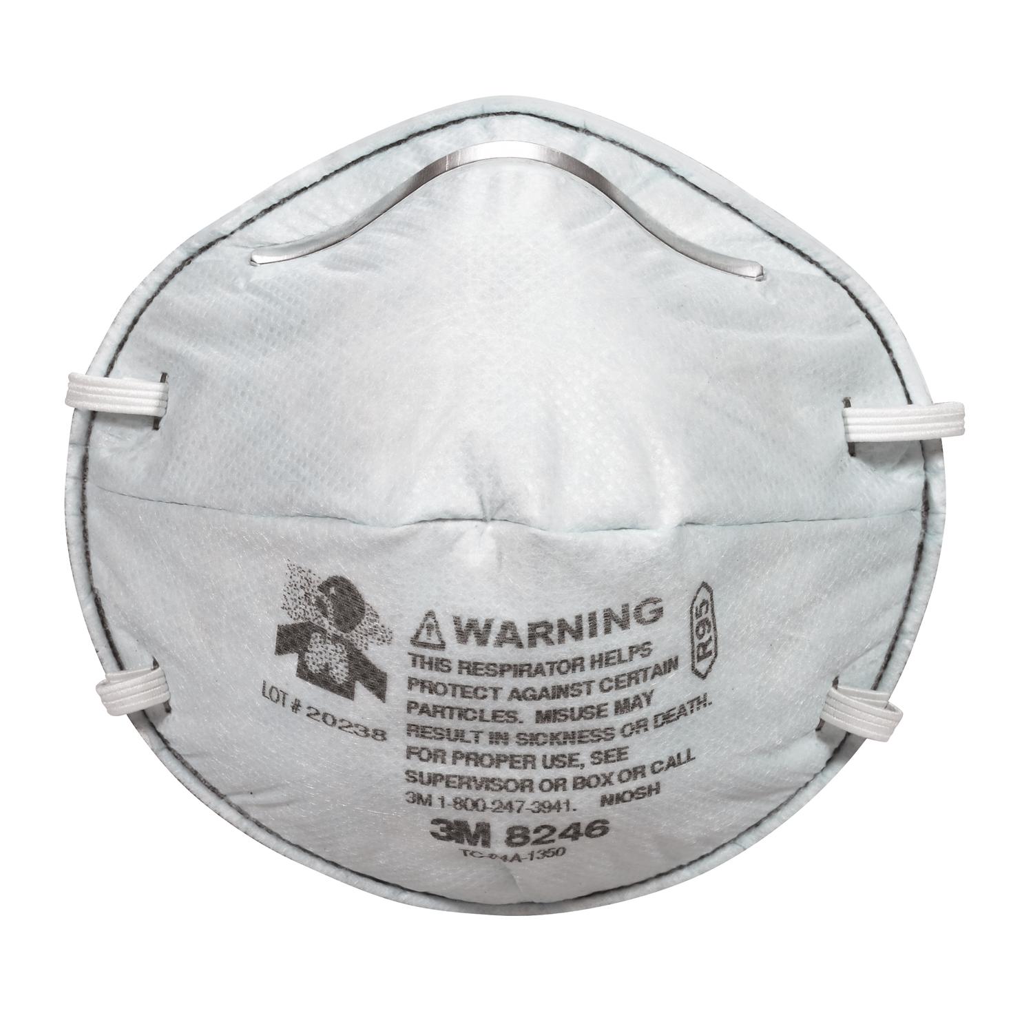 3M R95 Household Cleaner Half Face Respirator White 1 pc