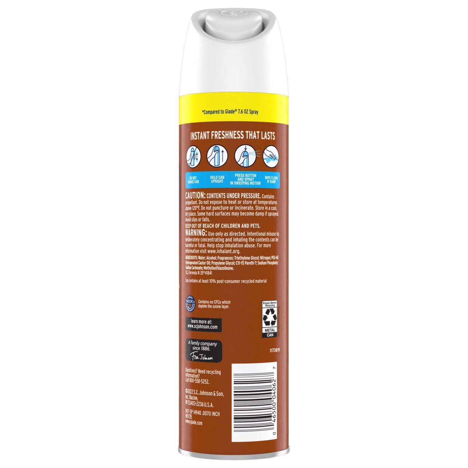 Glade Cashmere Woods Scent Air Freshener 8.3 oz Aerosol 1 pk