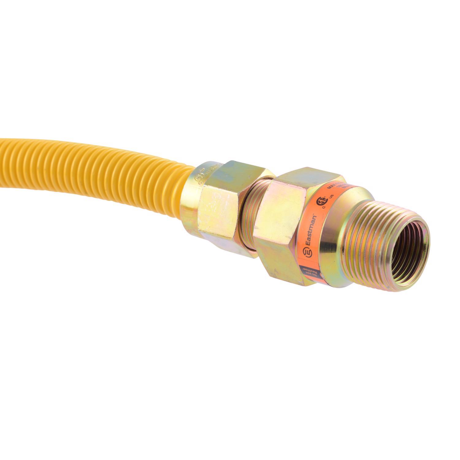 Eastman 1/2 in. MIP in. X 1/2 in. D MIP 48 in. Stainless Steel Gas Connector