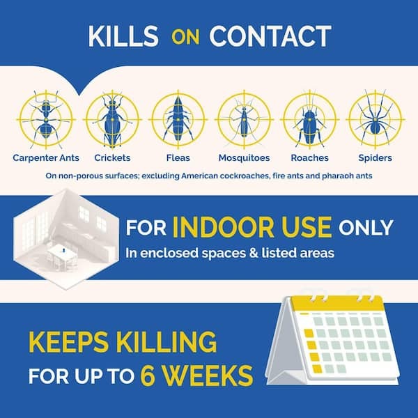 Hot Shot No-Mess Insect Fogger Aerosol with Odor Neutralizer 3-Count