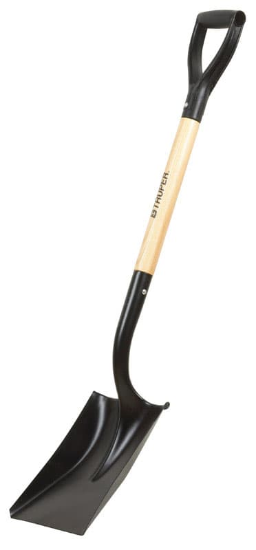 Home Plus 38.5 in. Steel Square Transfer Shovel Wood Handle