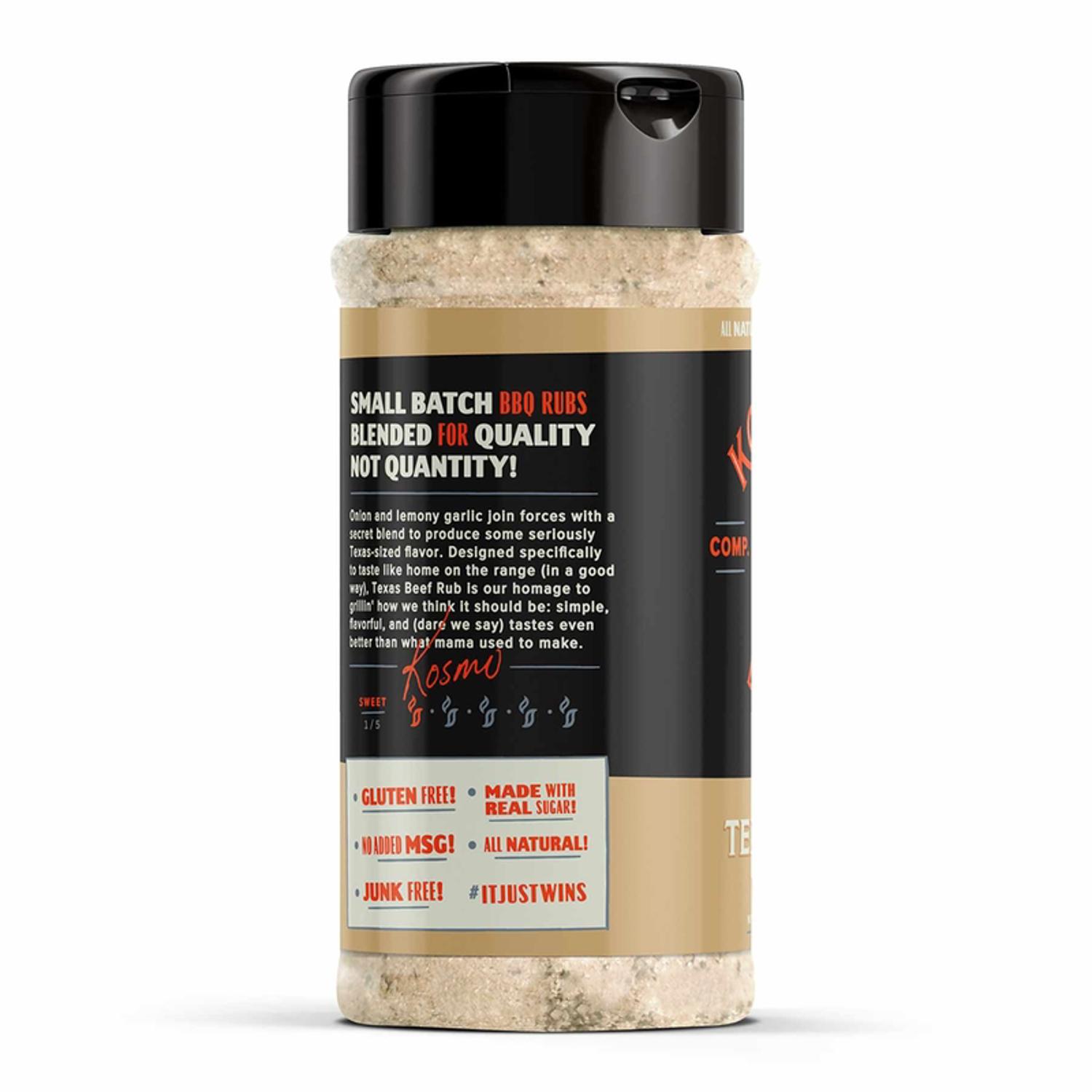 Kosmos Q Texas Beef Dry Rub 13.8 oz