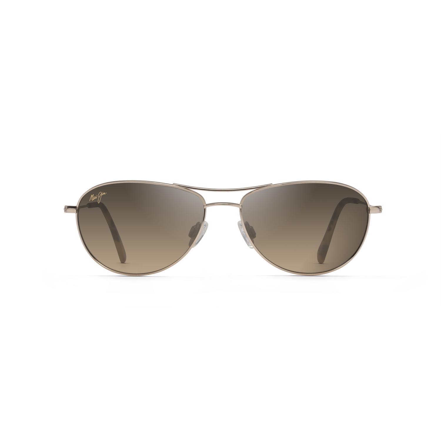Maui Jim Baby Beach Sunglasses Unisex Gold Frame HCL Bronze Lens Polarized