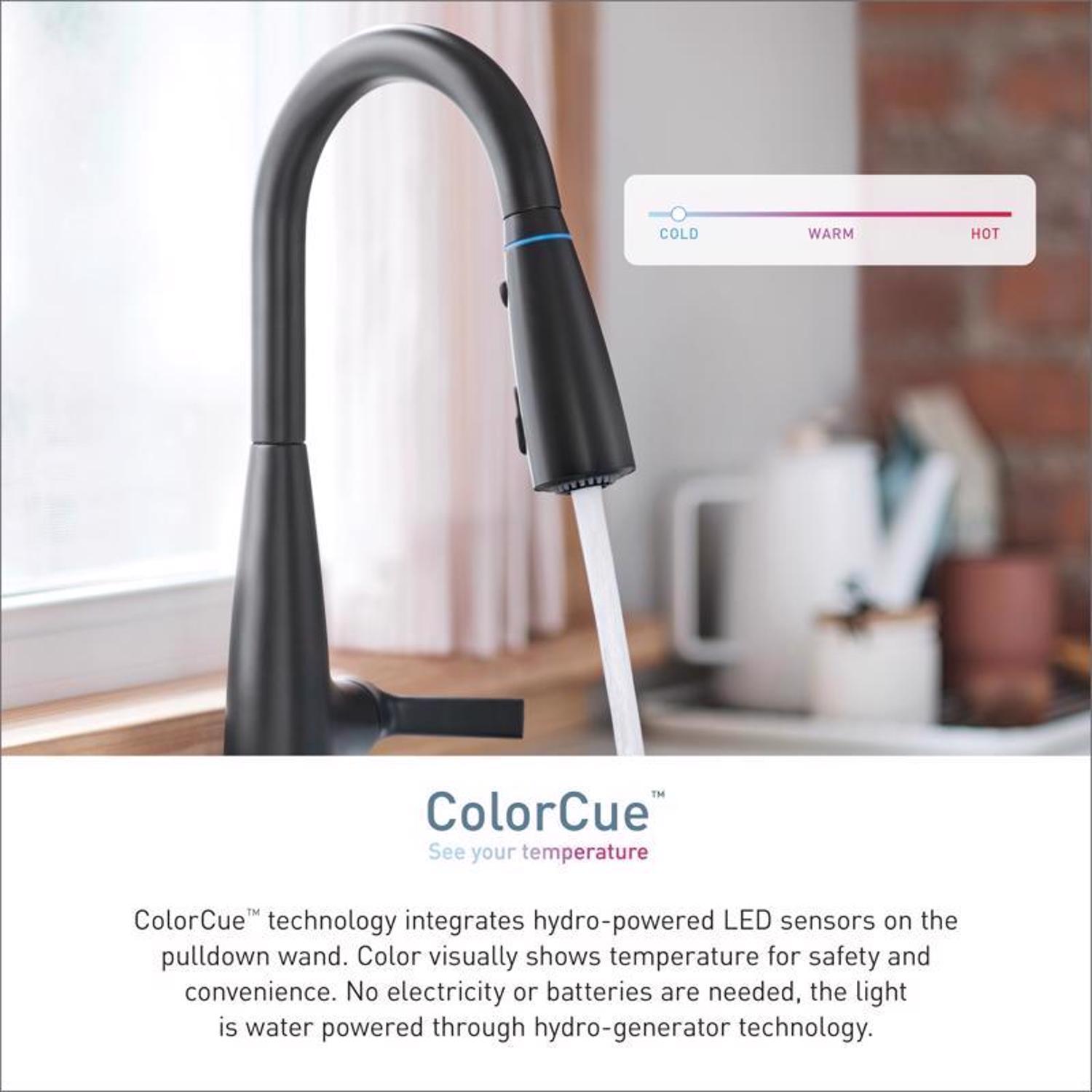 Moen Haelyn One Handle Matte Black Pull-Down Kitchen Faucet