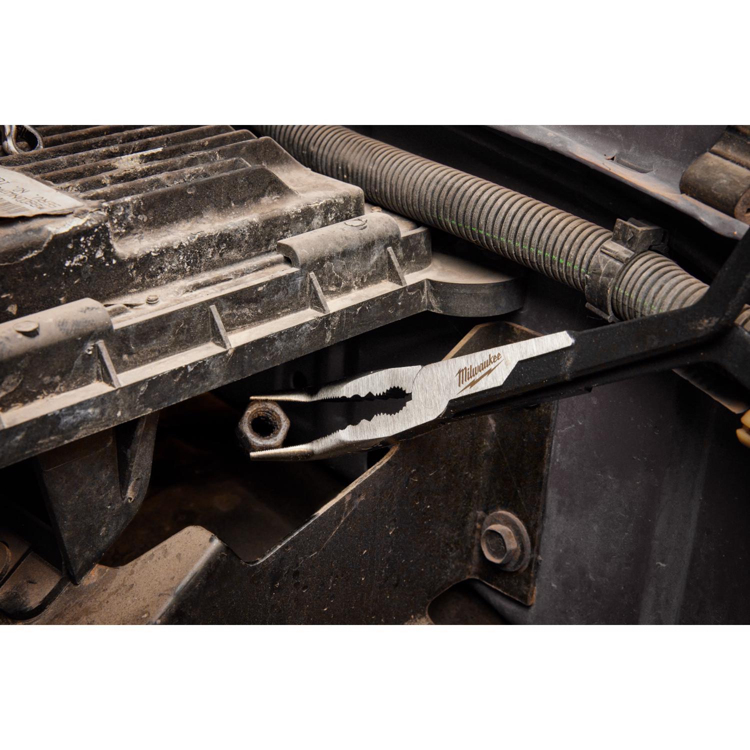 Milwaukee 13 in. Plastic Straight Nose Long Reach Pliers