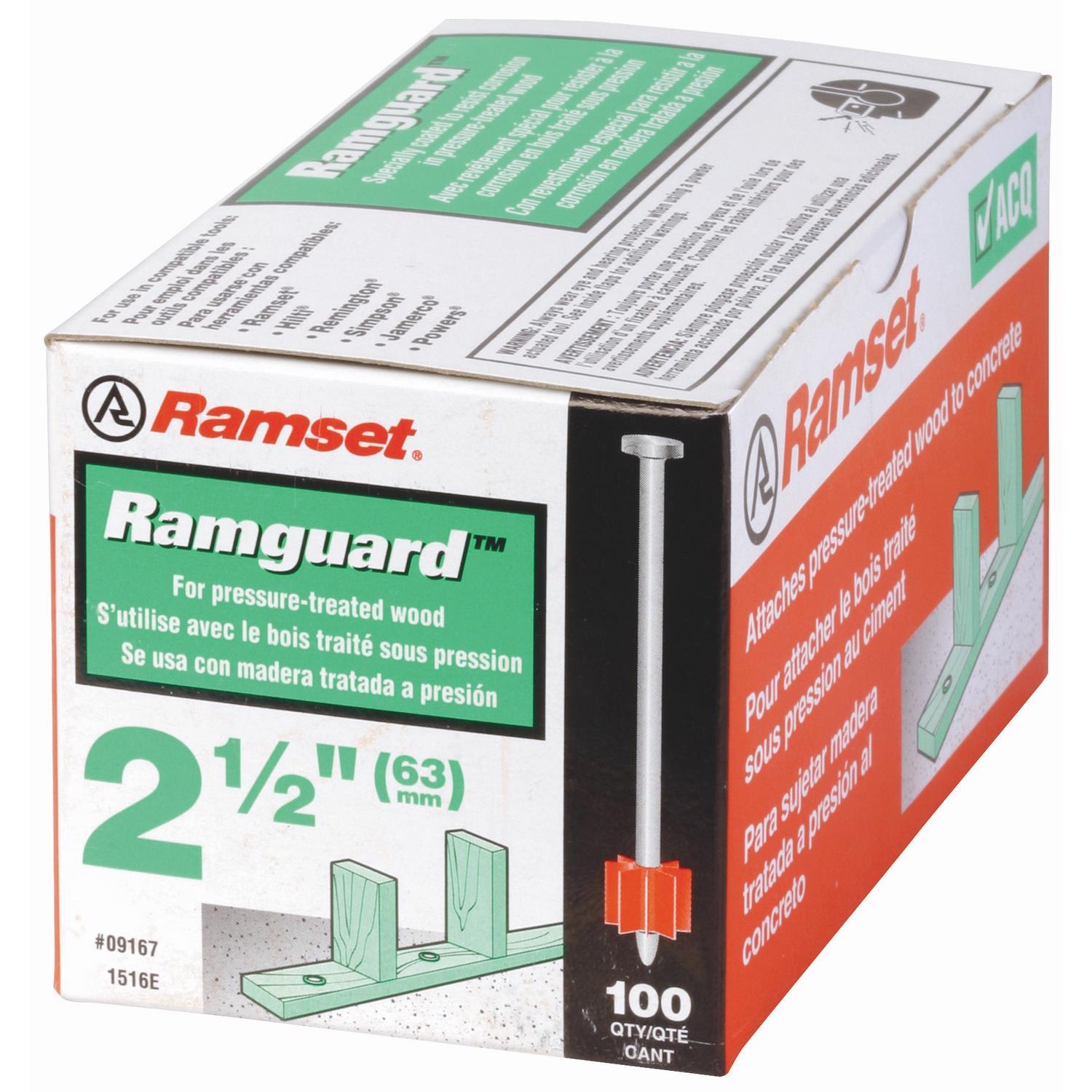Ramset 0.3 in. D X 2-1/2 in. L Steel Hollow Head Anchor Bolts 100 pk