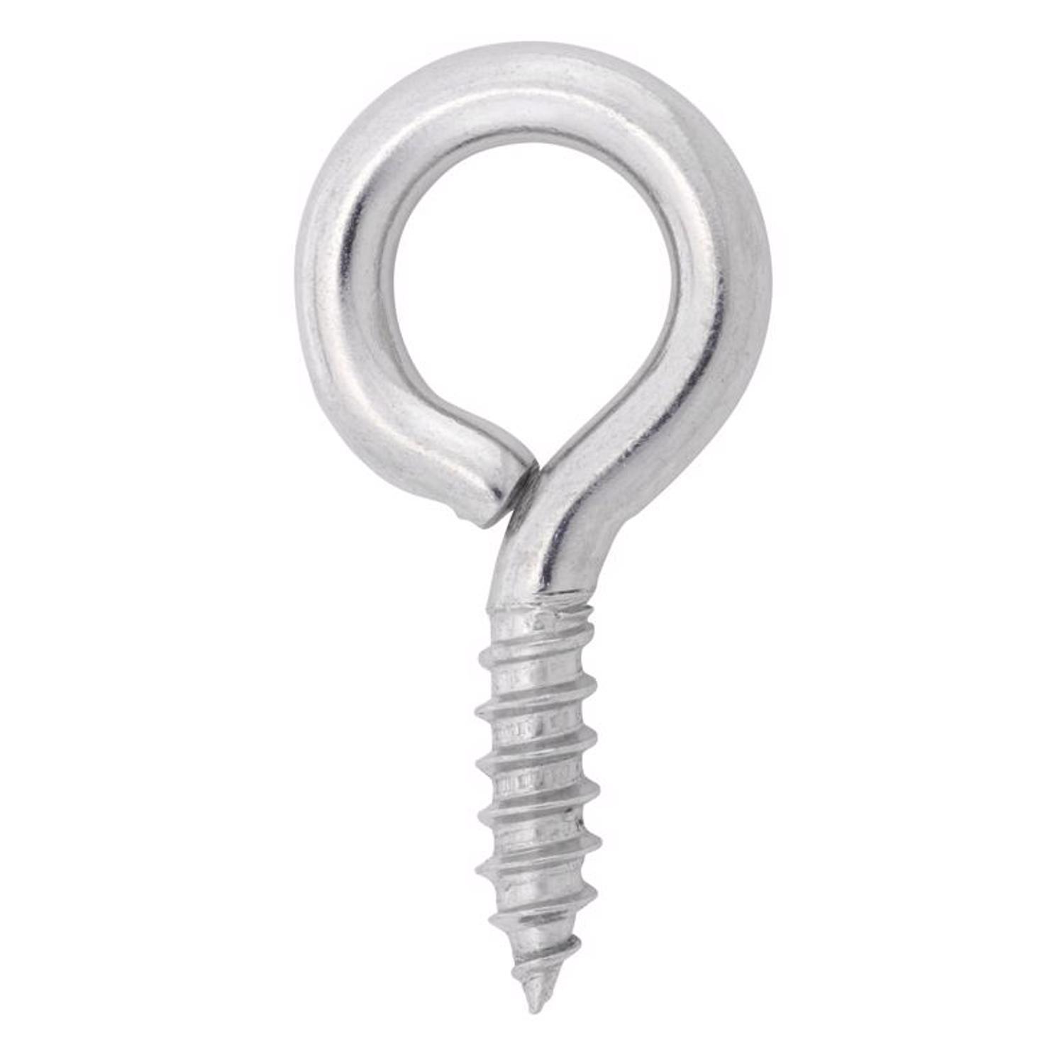Hampton 11/32 in. D X 2-5/8 in. L Polished Stainless Steel Screw Eye 200 lb. cap. 1 pk