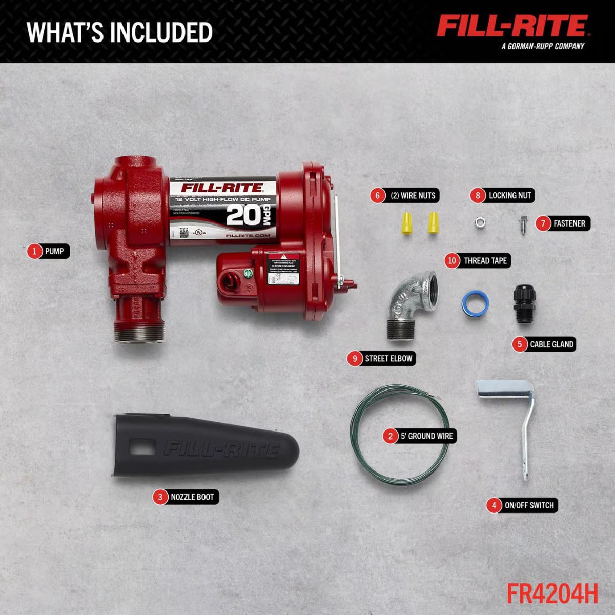 Fill-Rite Cast Iron High Flow Fuel Pump 20 gpm