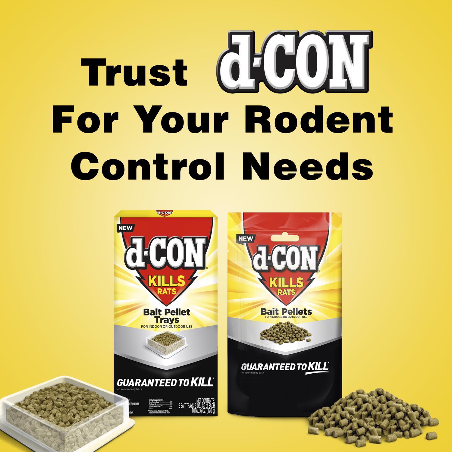d-CON Toxic Bait Tray Pellets For Mice and Rats 6 oz 1 pk
