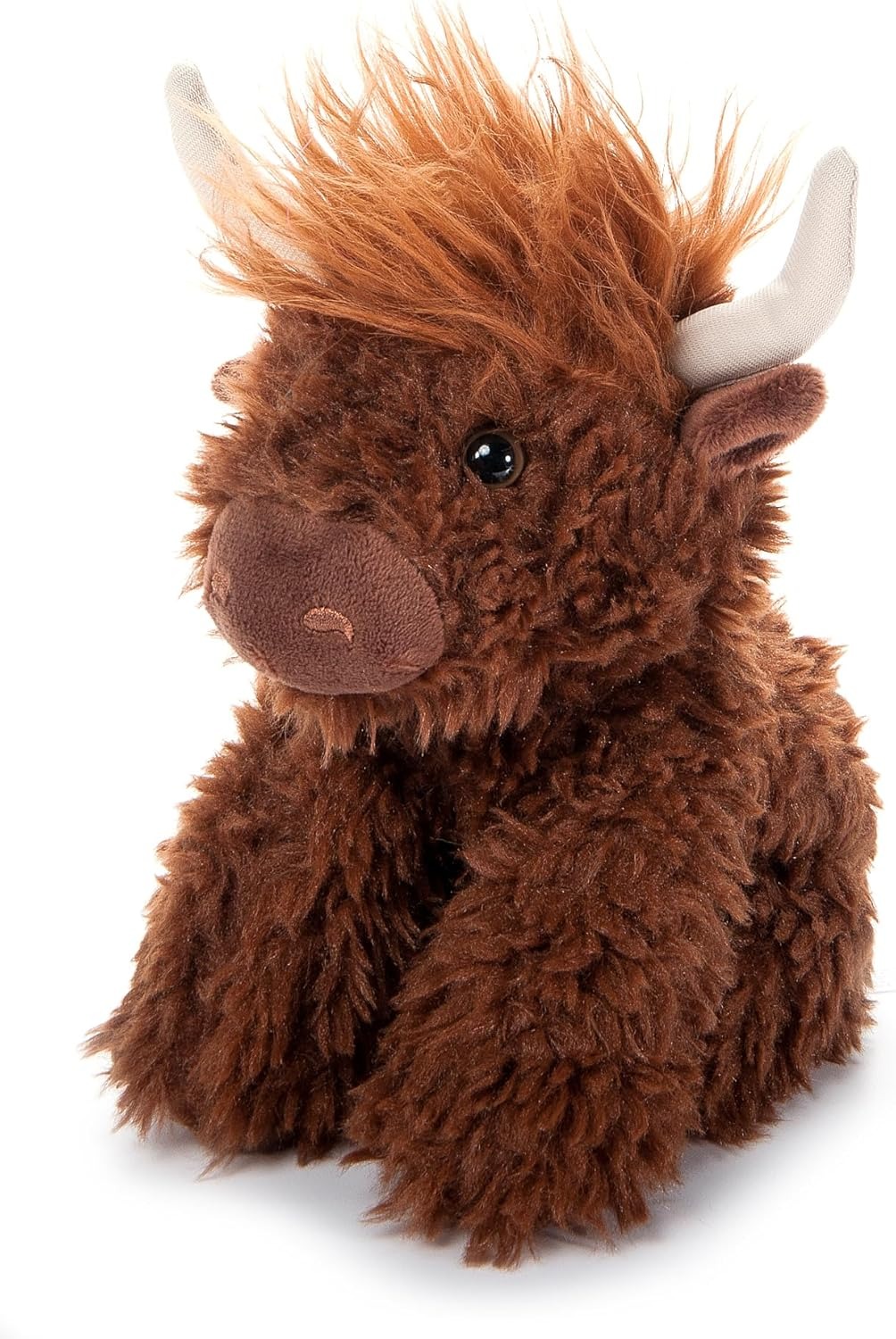 The Petting Zoo Highland Cow Plushie Stuffed Animal 9 in.
