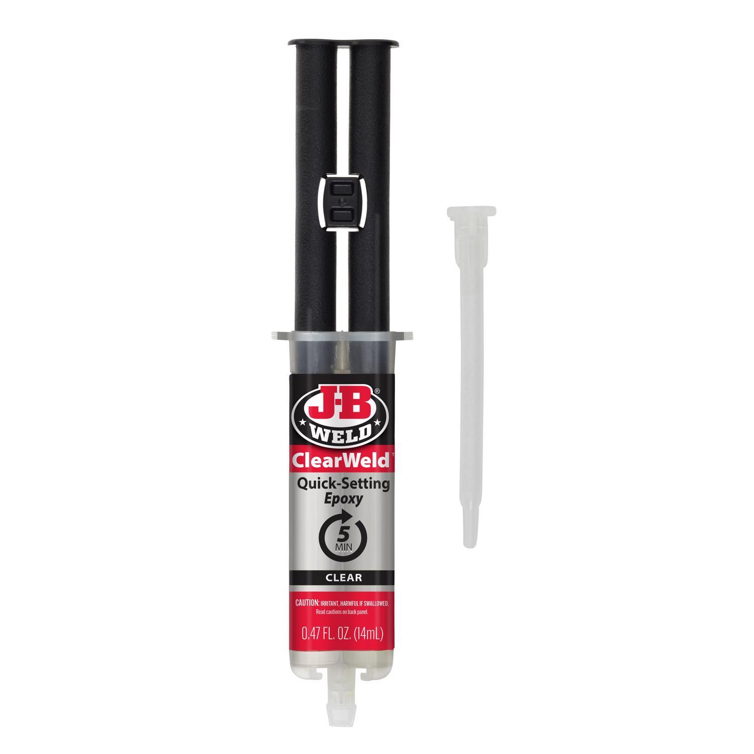 J-B Weld Clear Weld High Strength Epoxy Clear Syringes 0.47 oz
