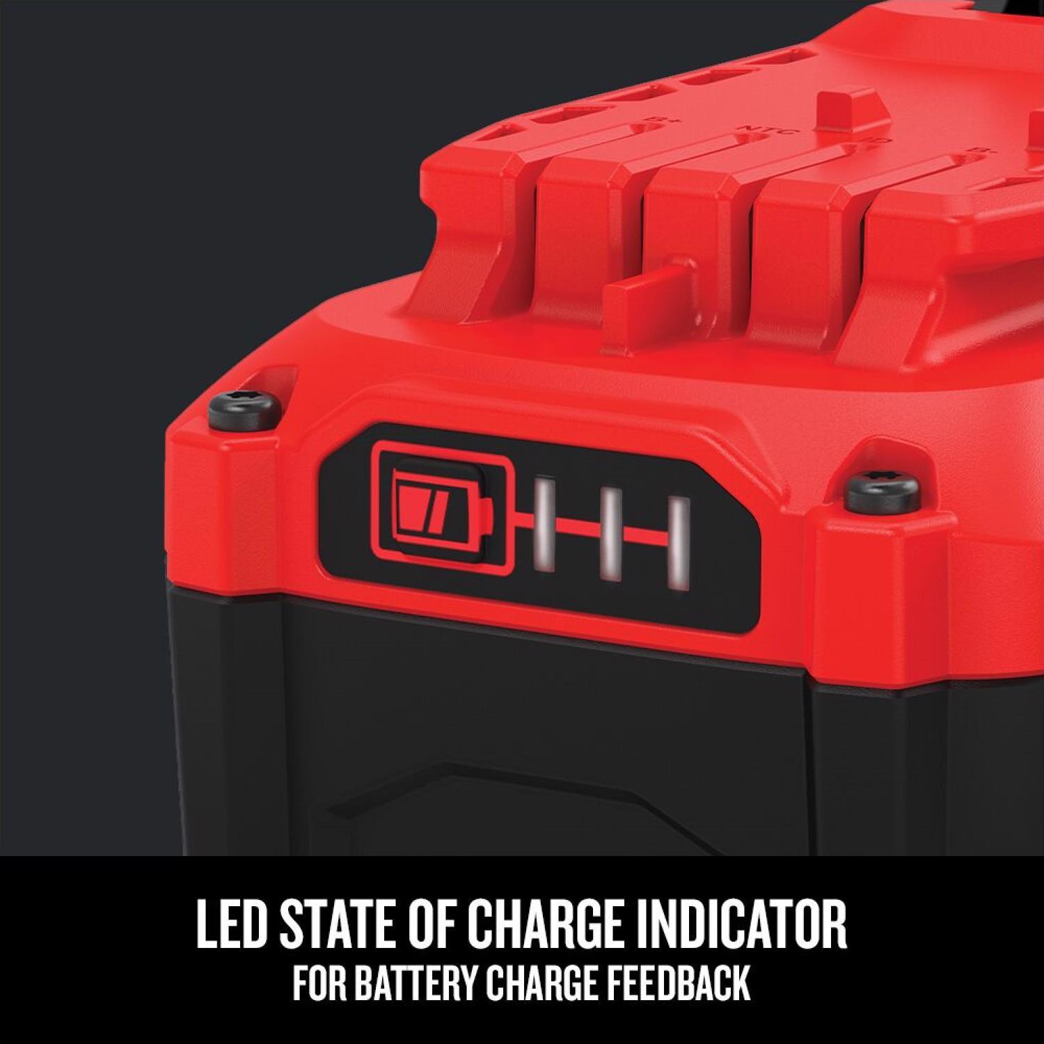 CRAFTSMAN V20 CMCB204-2CK 4 Ah Lithium-Ion Two Battery and Charger 3 pc