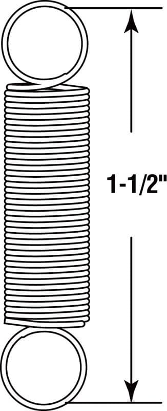 Prime-Line 1-1/2 in. L X 5/16 in. D Extension Spring 2 pk
