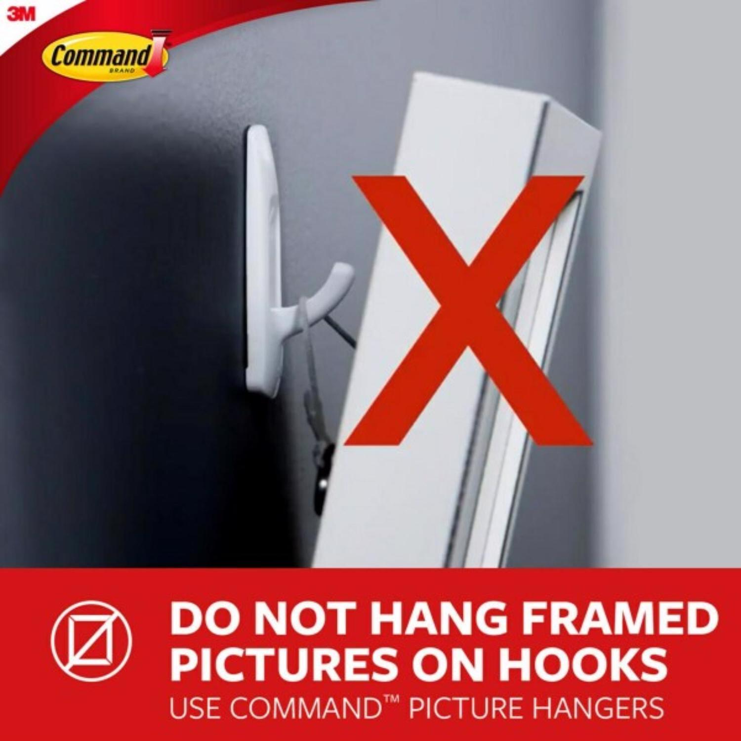 3M Command Large Plastic Designer Hooks 4.125 in. L 1 pk